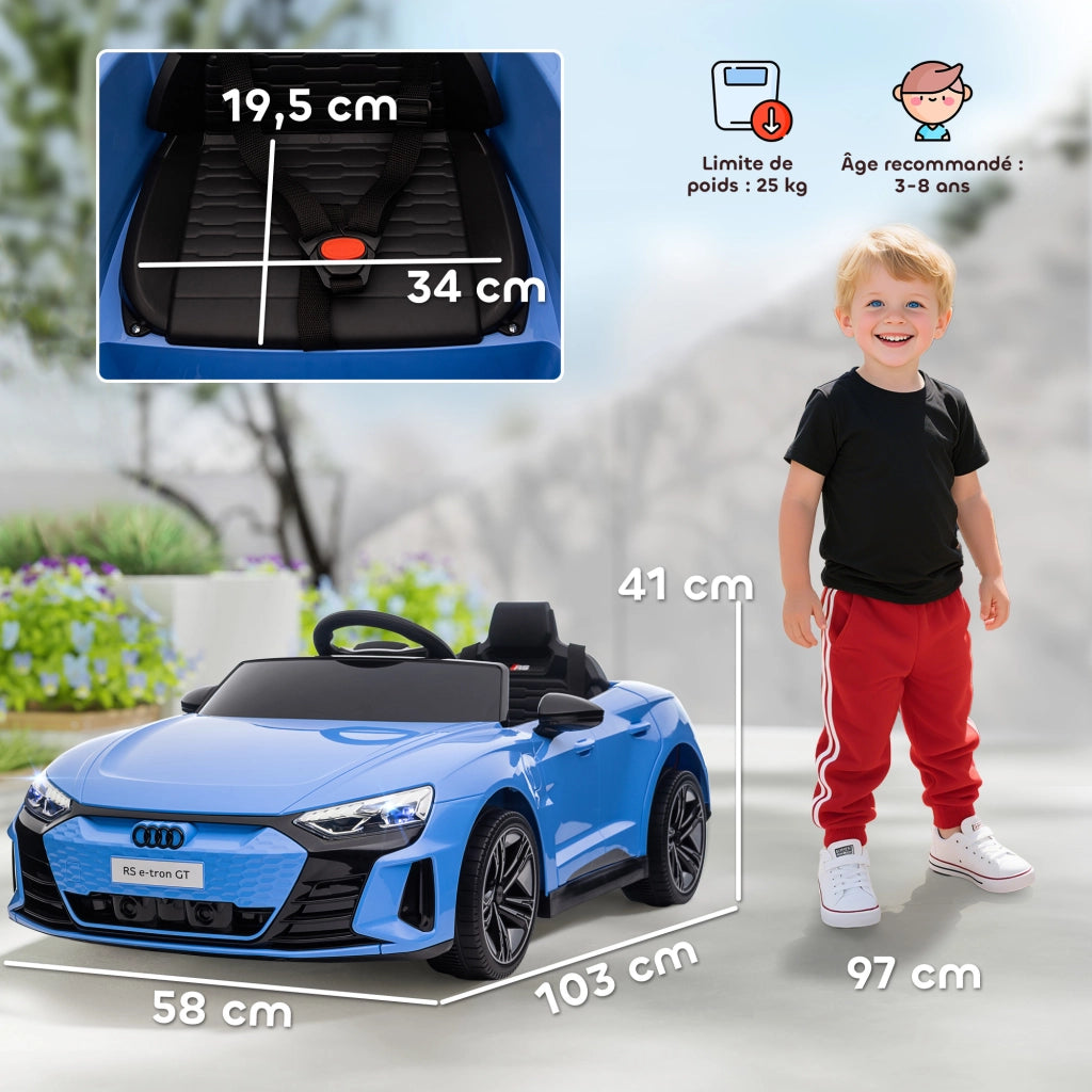 Auto elettrica per bambini ¨C zephmum ¨C 12V, telecomando, blu