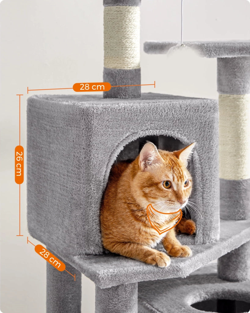 Tiragraffi Valora in tessuto di peluche grigio chiaro x4
