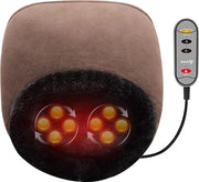 Apparecchio di Massaggio Riscaldante per Piedi - Macchina di Massaggio Plantare - Massaggio Shiatsu Profondo con Rollaggio - Cuscino Elettrico per Piedi - Antiscivolo - Supporto per Piedi Removibile - Alleviamento del Dolore - Regalo per Ufficio o Casa