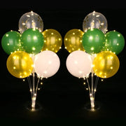 Set di stendardi per tavolo - Imballaggio riutilizzabile - Con luci e palloncini - Ideale per feste - Decorazione per compleanni e matrimoni