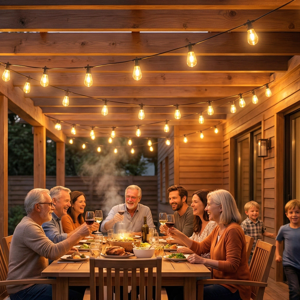 Luci a tendina RGBW IP44 ¨C Zephmum ¨C Grigio