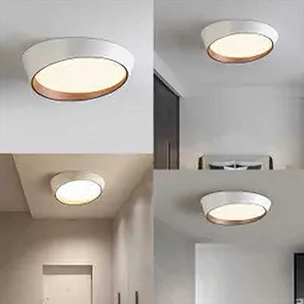 Trade Shop - Plafoniera Led 68w Bianco Oro Lampadario Soffitto Tondo Irregolare Luce Naturale 32781 -