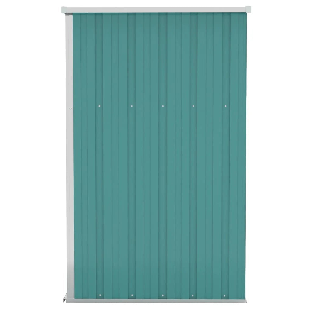 Casetta da giardino a parete 118 x 100 x 178 cm acciaio zincato verde 02_0044058