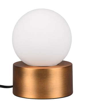 Lampada da Tavolo da Interno Attacco E14 in Metallo Ottone antico