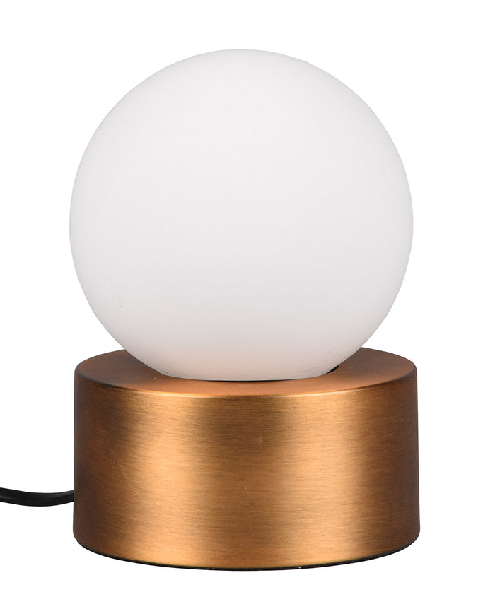 Lampada da Tavolo da Interno Attacco E14 in Metallo Ottone antico