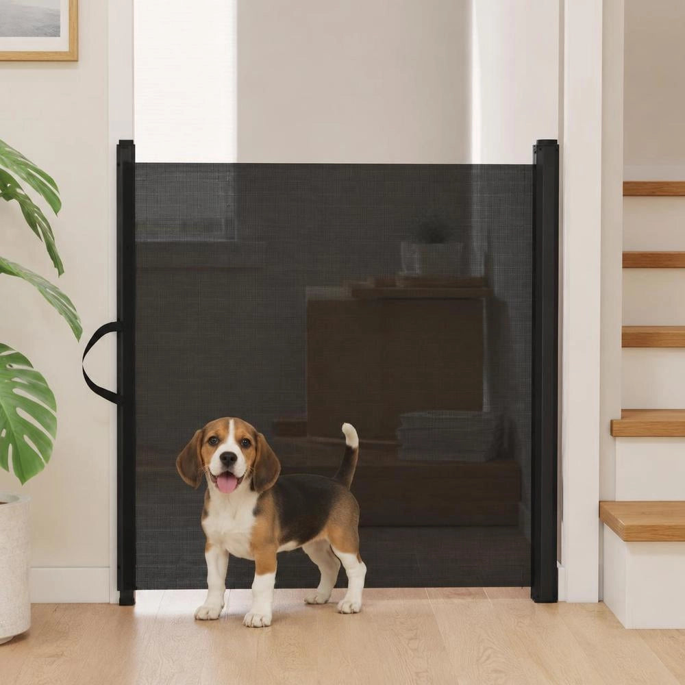 Extendable Pet Barrier, Black, 82.5 X 125 Cm