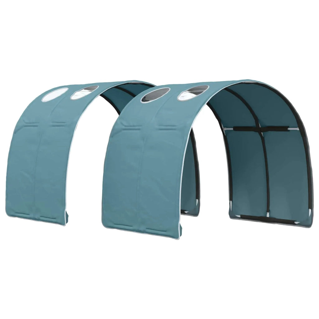 Tunnel per Letto 2 pcs Azzurro 211 x 67.5 x 2 cm Poliestere