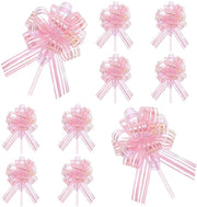 10 strisce di 4 pollici per decorazione di pacchi regalo, strisce di regalo rosse, grandi strisce di regalo, decorazioni per matrimoni, decorazioni per pacchi regalo