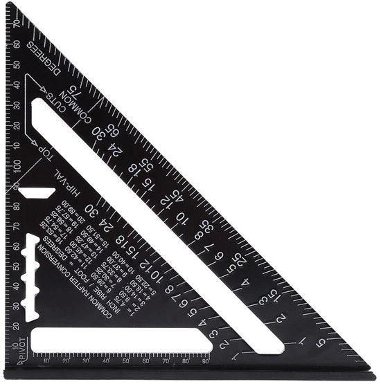 Misuratore Digitale per Angoli - Winkelhaak - Gradenboog - Alluminio - Antiruggine - Scala 0-90°
