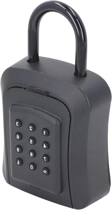 Cassaforte di Sicurezza con Chiusura a Combinazione - Conservazione delle Chiavi - Resistente all'Acqua - Montaggio alla Parete - Codice a 6 cifre - Adatto per Esterno - Nero - Cassaforte di Sicurezza con Blocco di Sicurezza