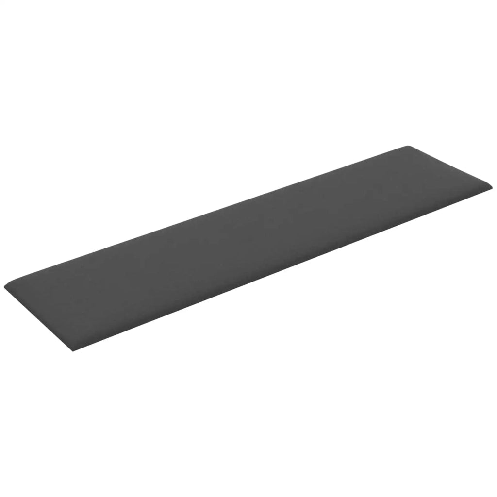 Testiera da Parete 12 pcs Grigio scuro 60 x 15 cm Tessuto 42020532