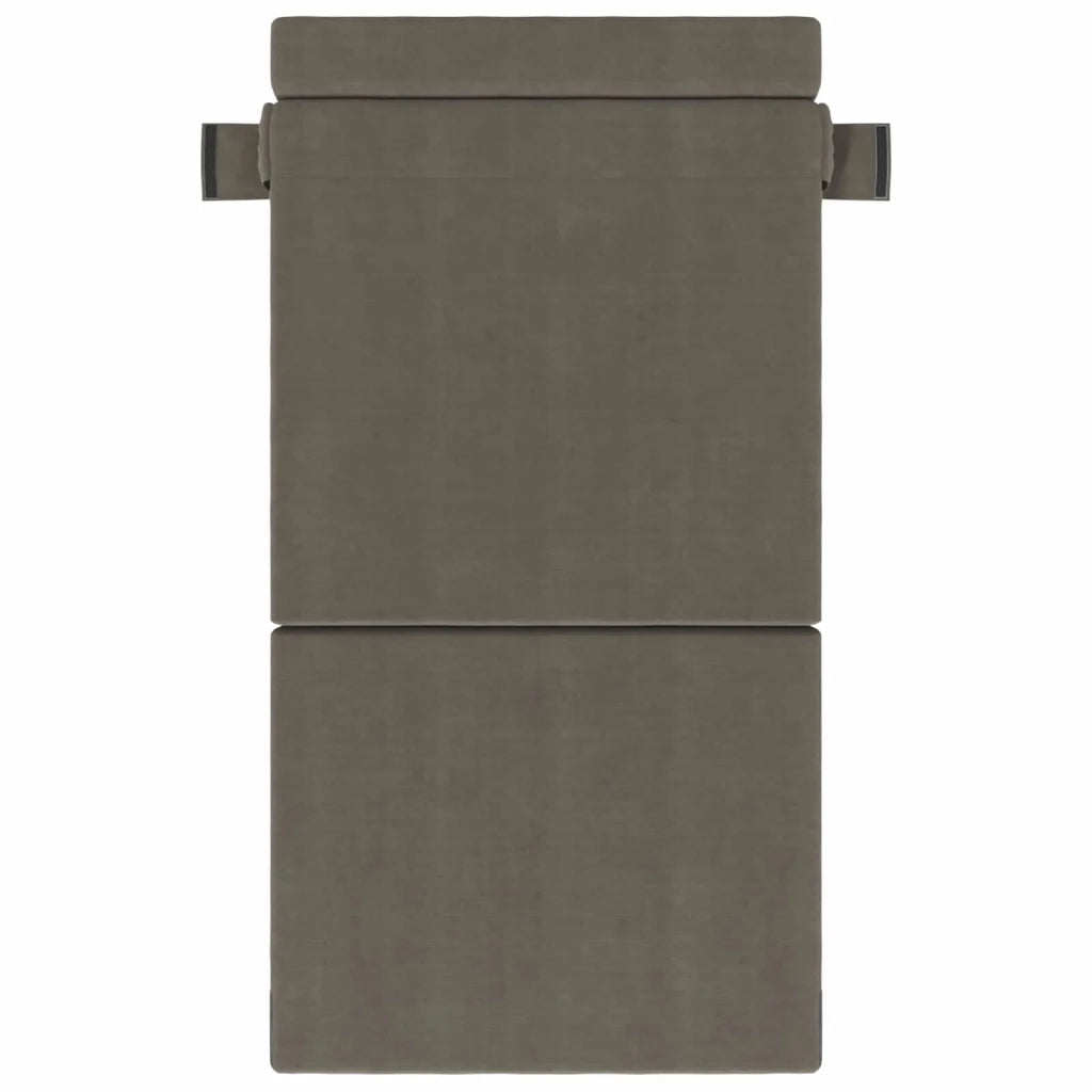Divano Letto Pieghevole Grigio Chiaro 70 x 80 x 60 cm Tessuto 900097
