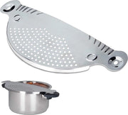 Tappo per pentola 325x13 cm in acciaio inossidabile per pentole e padelle - Tappo metallico zigrinato
