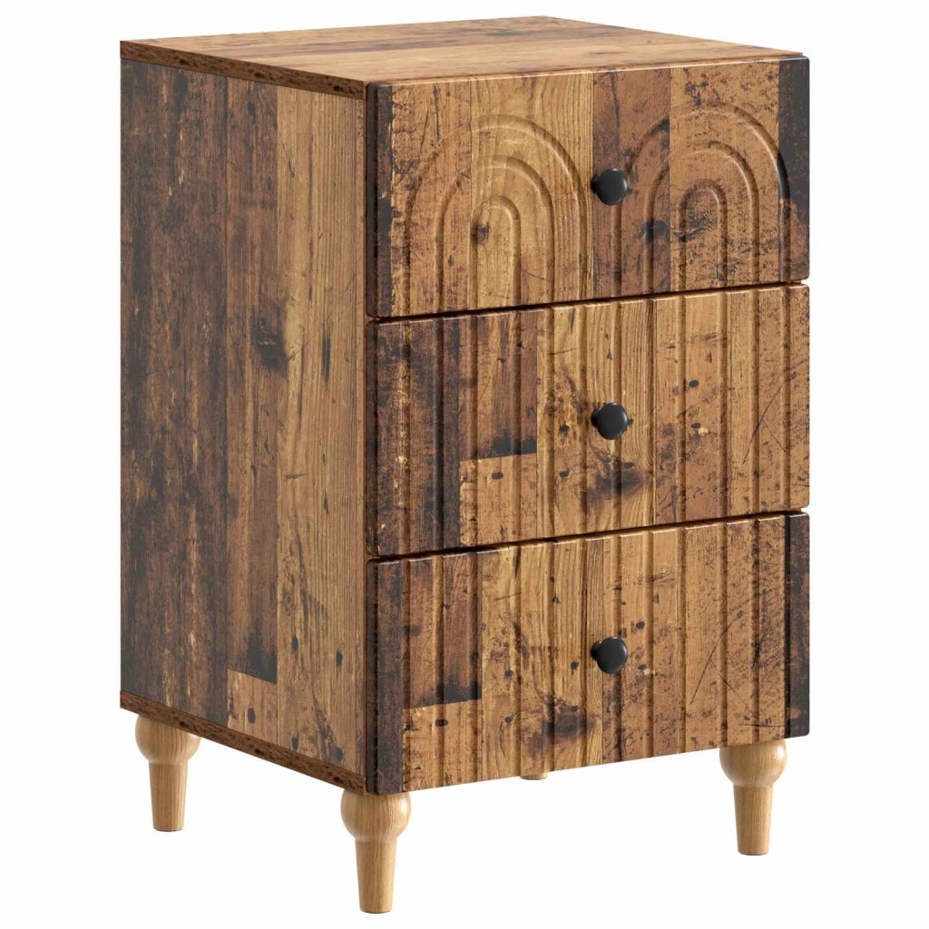 Armadio da Notte con cassetto Legno antico 43x 41 x 66,5 cm 894103