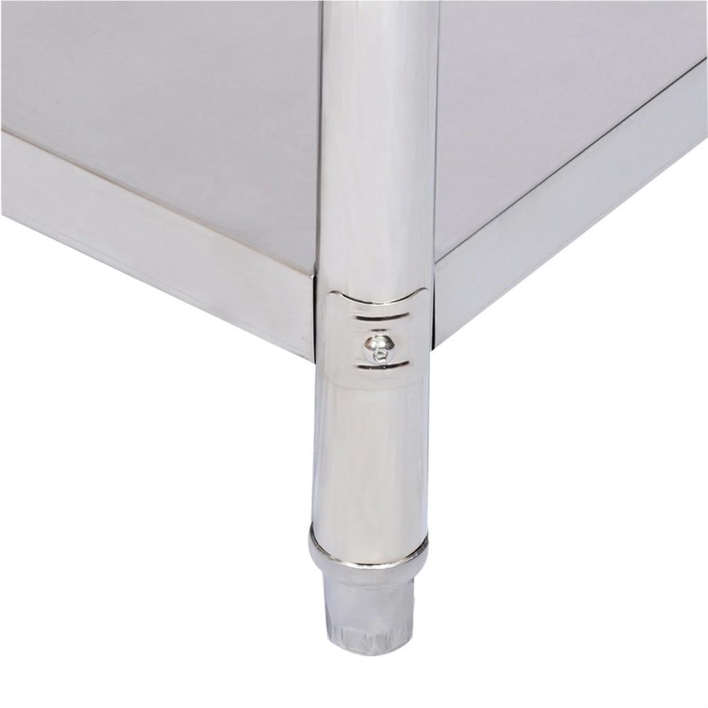 Tavolo da lavoro in acciaio inox tavolo da giardino 100 x 60 cm 16_0002502
