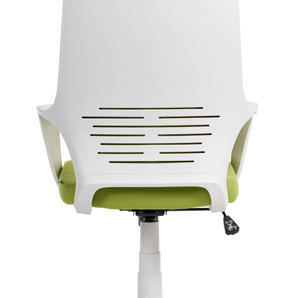 Sedia da ufficio in tessuto verde lime girevole per computer da scrivania Seduta regolabile Schienale reclinabile