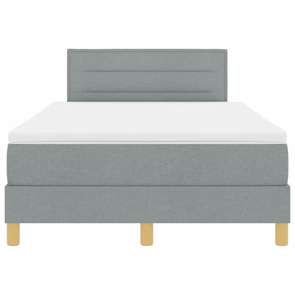 Letto a molle con cuscino Grigio chiaro 120 x 200 cm Tessuto 3338832