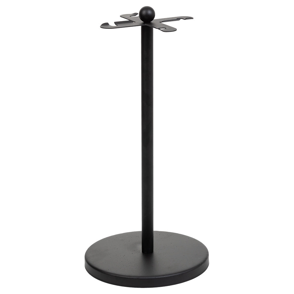 Set di 5 utensili per caminetto in metallo nero