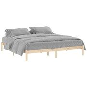 Letto matrimoniale | Letto per adulti | Giroletto senza Materasso 193x203 cm in Legno di Pino King