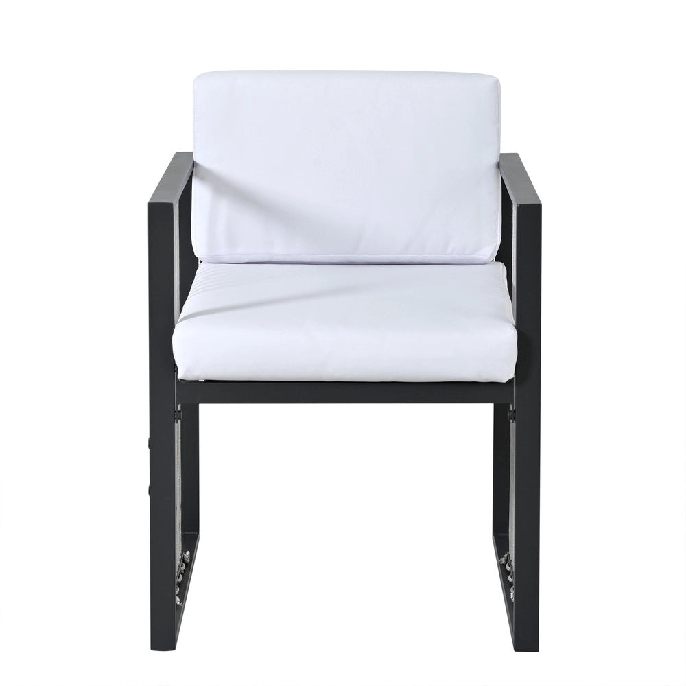 Set Tavolo da Pranzo per 6 Persone con Sedie da Giardino ¨C Xylo ¨C Piano in Vetro Temperato