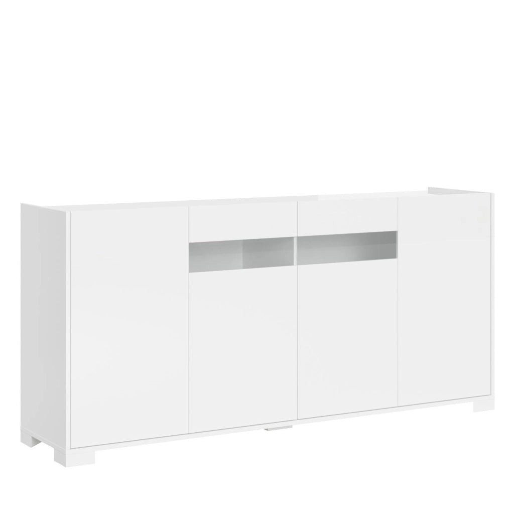 Madia 4 ante 174x40x81 cm bianco lucido - RIFLESSO