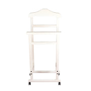 INDOSSATORE APPENDIABITI DA CAMERA PRATIC LEGNO DI FAGGIO BIANCO 44 X 25 X 98 H