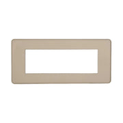 Placca Slim Sottile 6P Serie Moon Colore Sabbia Compatibile Con Bticino Axolute Air