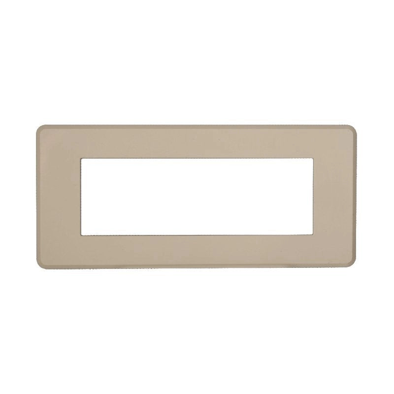 Placca Slim Sottile 6P Serie Moon Colore Sabbia Compatibile Con Bticino Axolute Air