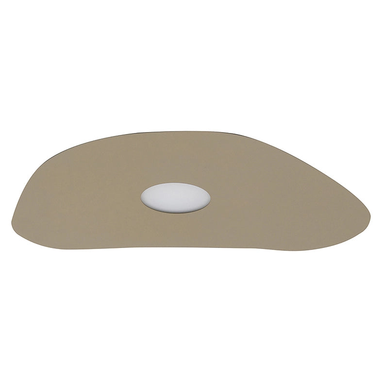 KAHLO Plafoniera Large Oro Satinato 8W GX53 IP20 - Lampada da parete o soffitto in alluminio con fissaggio magnetico e design ultra sottile - Rossini