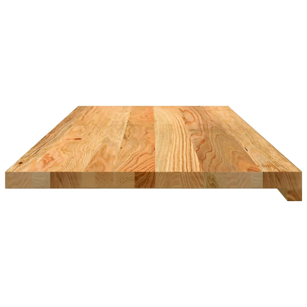 Davanzali 2 pz Marrone Chiaro 100x40x2 cm Legno Massello Rovere 4009160