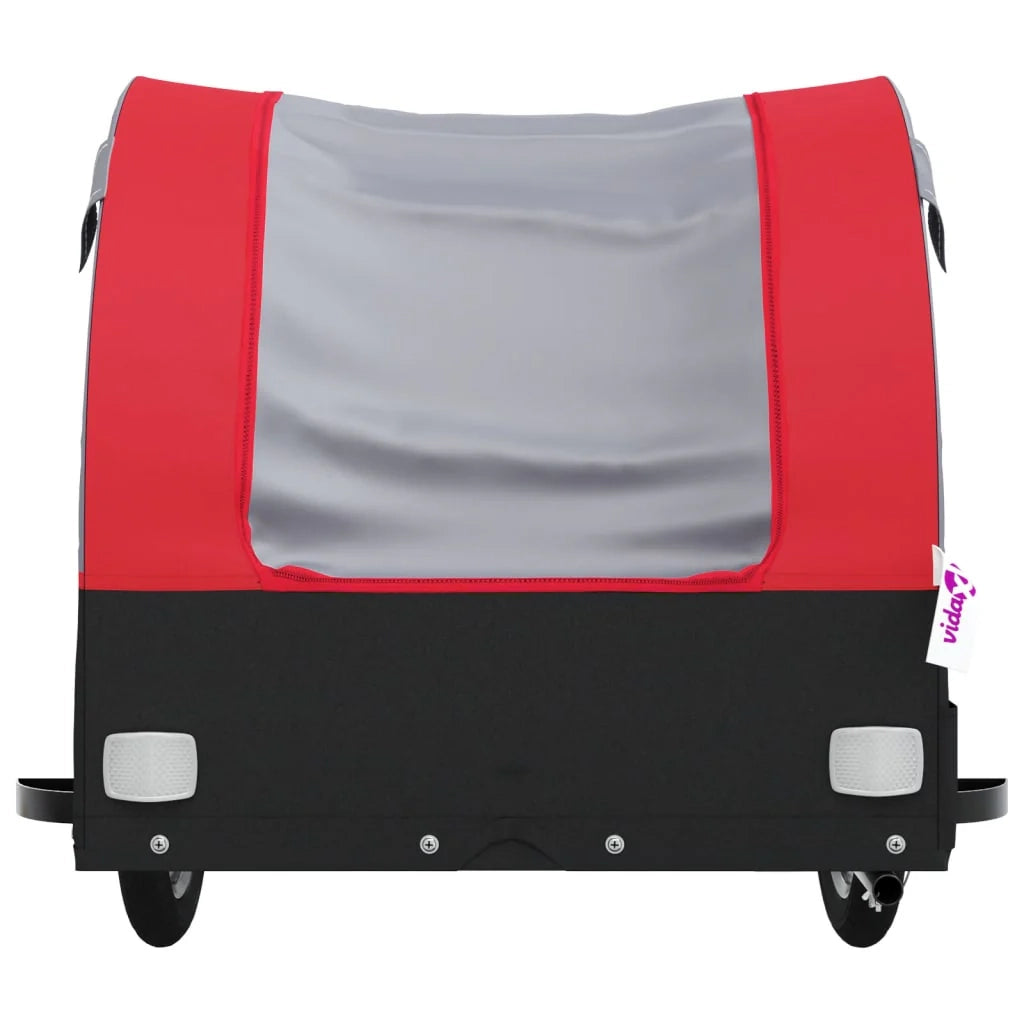 Rimorchio per trasporto biciclette capacità 30 kg ferro rosso 02_0044174