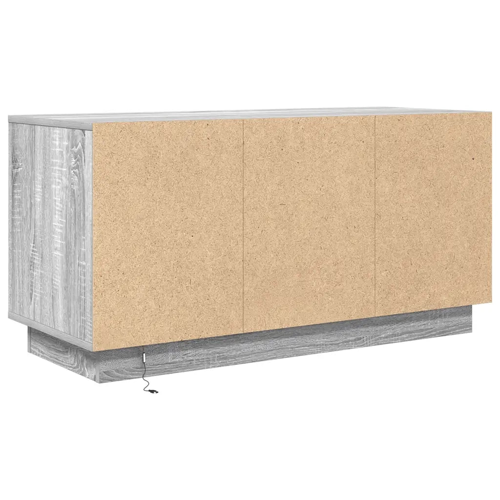 Mobile Porta TV con Luci LED Grigio Sonoma 100x41x50 cm
