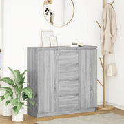 Credenza con Cassetti-Buffet-Armadio da cucina Grigio Sonoma 100,5x35x98,5 cm Truciolato
