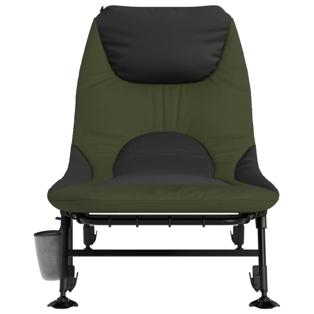 Letto da Pesca Gambe Anti Fango Regolabili Pieghevole Verde CFW6177889