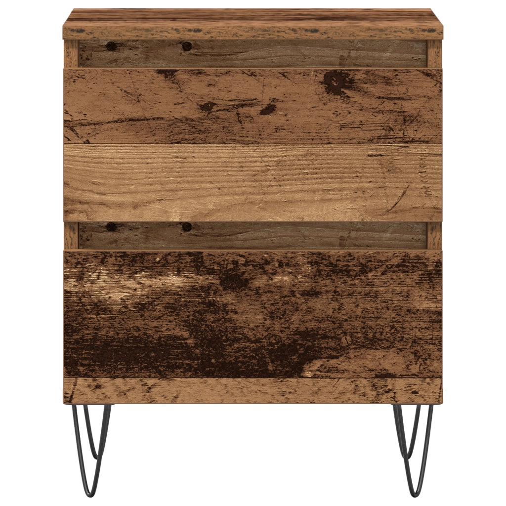 Comodini 2 pezzi Legno Vecchio 40x35x50 cm Legno Ingenerizzato