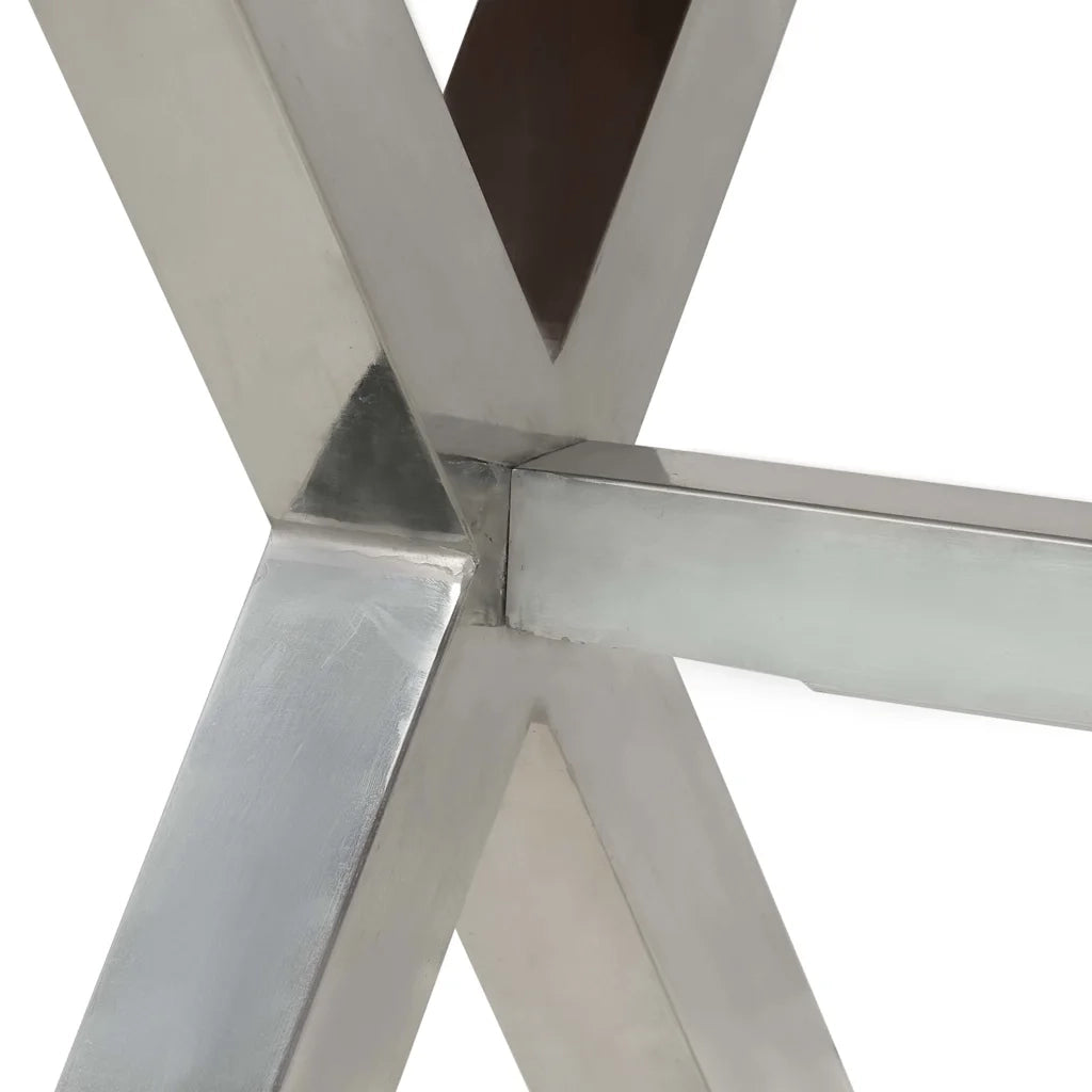 Tavolo in Legno Massello con Finitura in Sheesham 180x90x76 cm