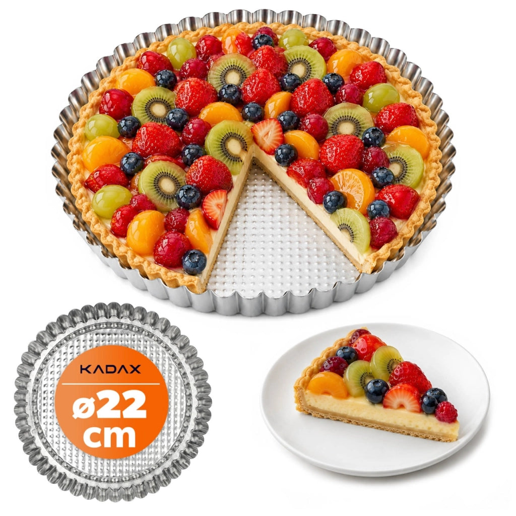 Teglia rotonda antiaderente per crostate KADAX, 22 cm