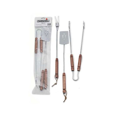 SET 3PZ ACCIAIO INOX 55CM