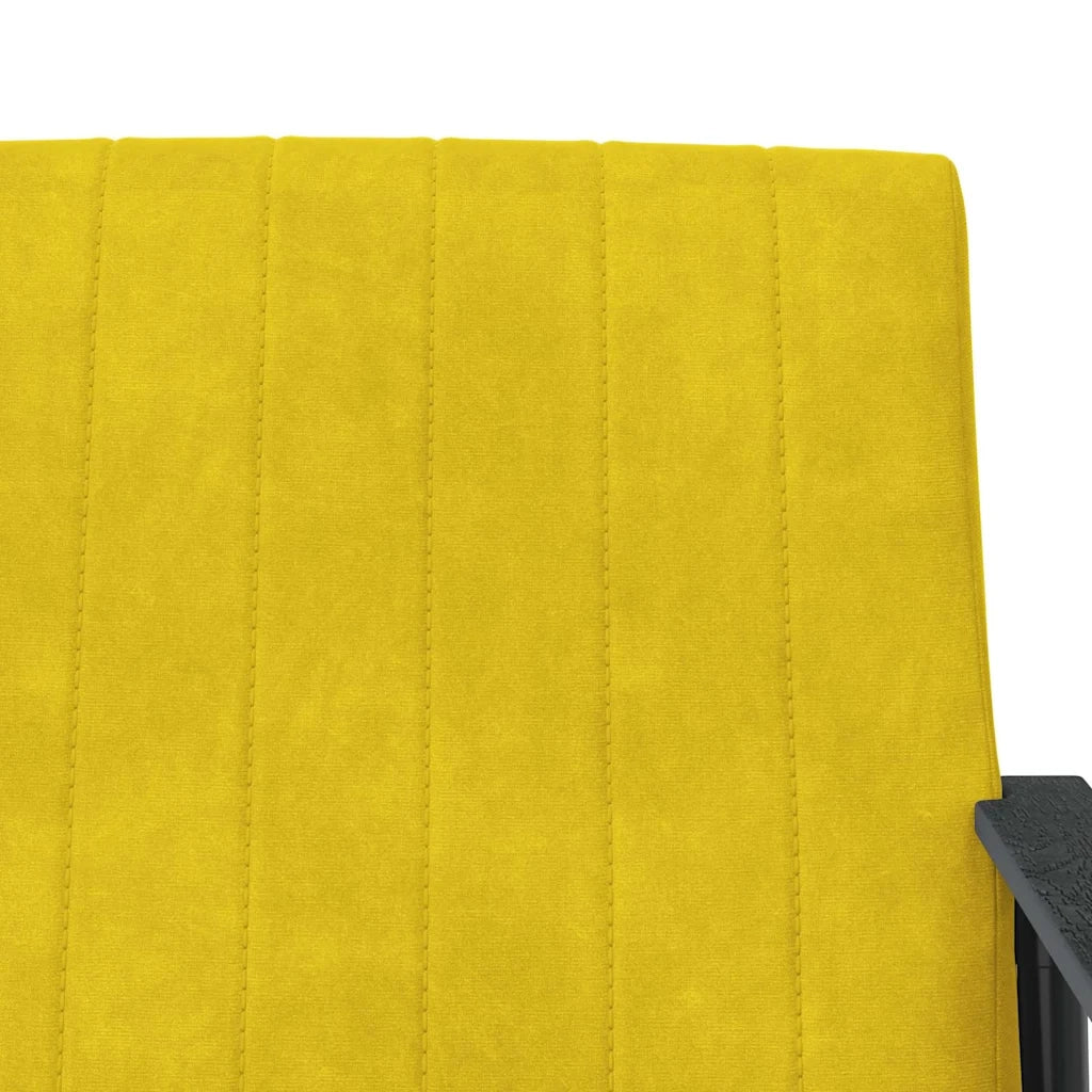 poltrona Giallo 59 x 75 x 78 cm Velluto
