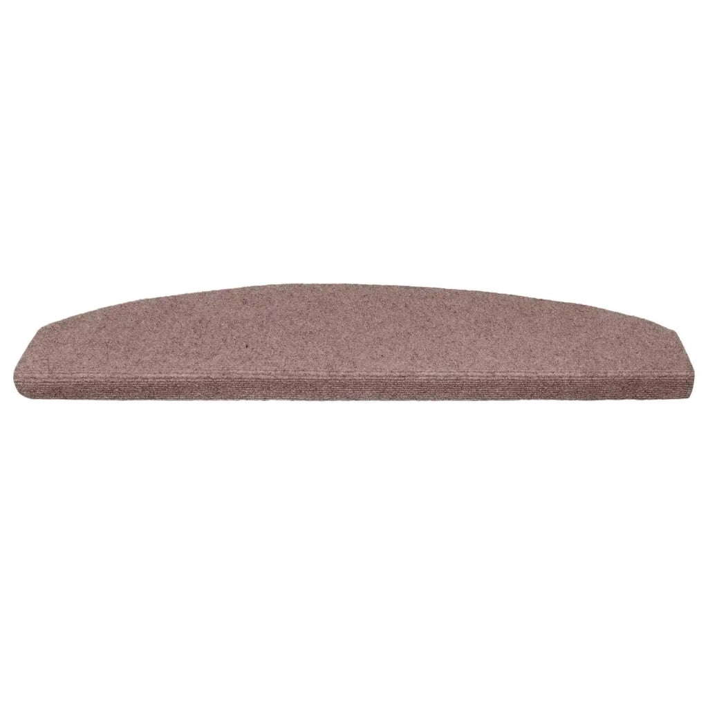 Tappetini per scale autoadesivi 15 pcs Beige 80 x 24,5 x 3,5 cm