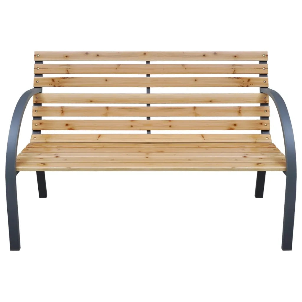 Panca da Giardino 112 cm in Legno Massello di Abete 319573