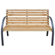 Panca da Giardino 112 cm in Legno Massello di Abete 319573