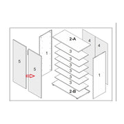R ANTA X KIT SCARPIERA MAXI 2A/6R CM.72X36X103H ROV/BI- 1,0 pz