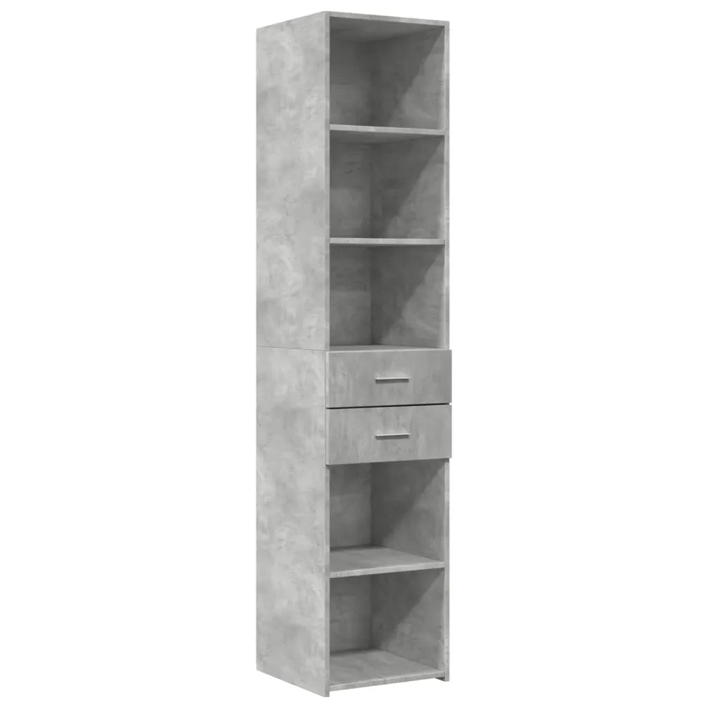 Credenza Grigio Cemento 40x42,5x185 cm in Legno Multistrato 3281444