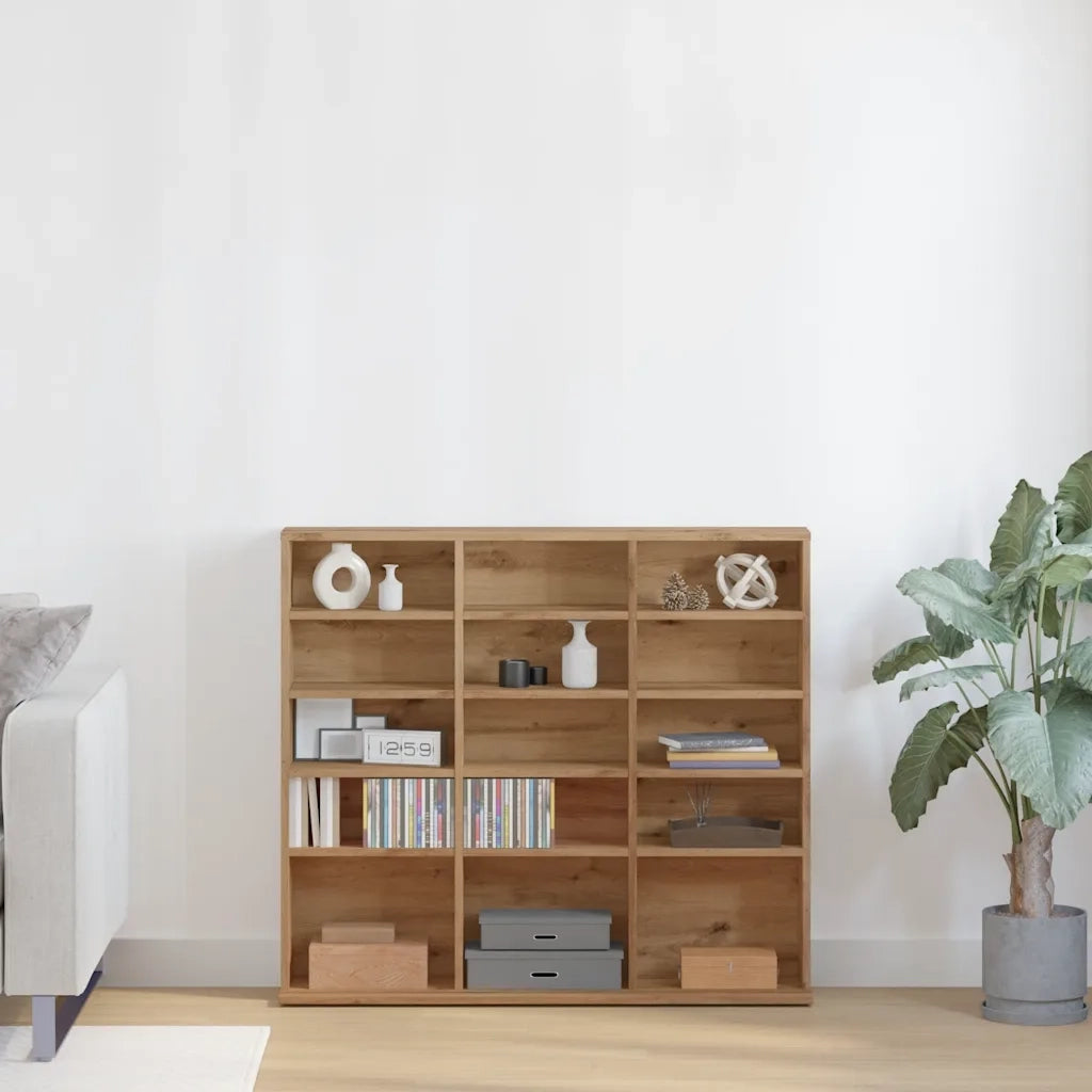 vidaXL Mobile Porta CD Artigianale 100x23x89,5 cm Legno Multistrato
