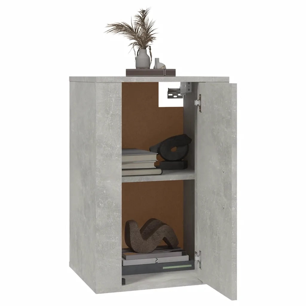 Mobili Porta TV a Parete 2 pz | Armadietto TV | Mobile Porta TV Grigio Cemento 40x34,5x60 cm
