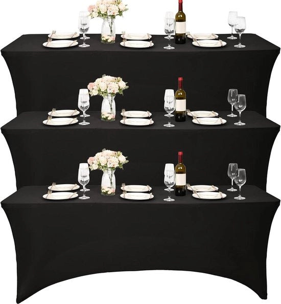 Tavolo Cocktail 6 FT - Tela Spandex Reclinabile - Anti-crepa - Pieghevole - Tela da Pieno - Tavolo da Festa - Tavolo da Matrimonio