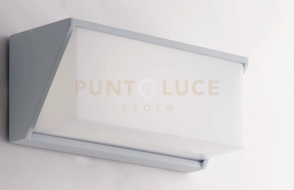 APPLIQUE BIEMISSIONE LED LUXON BIANCA 12W 1550LM CCT 3000K / 4000K IP54 25X9,5X11CM