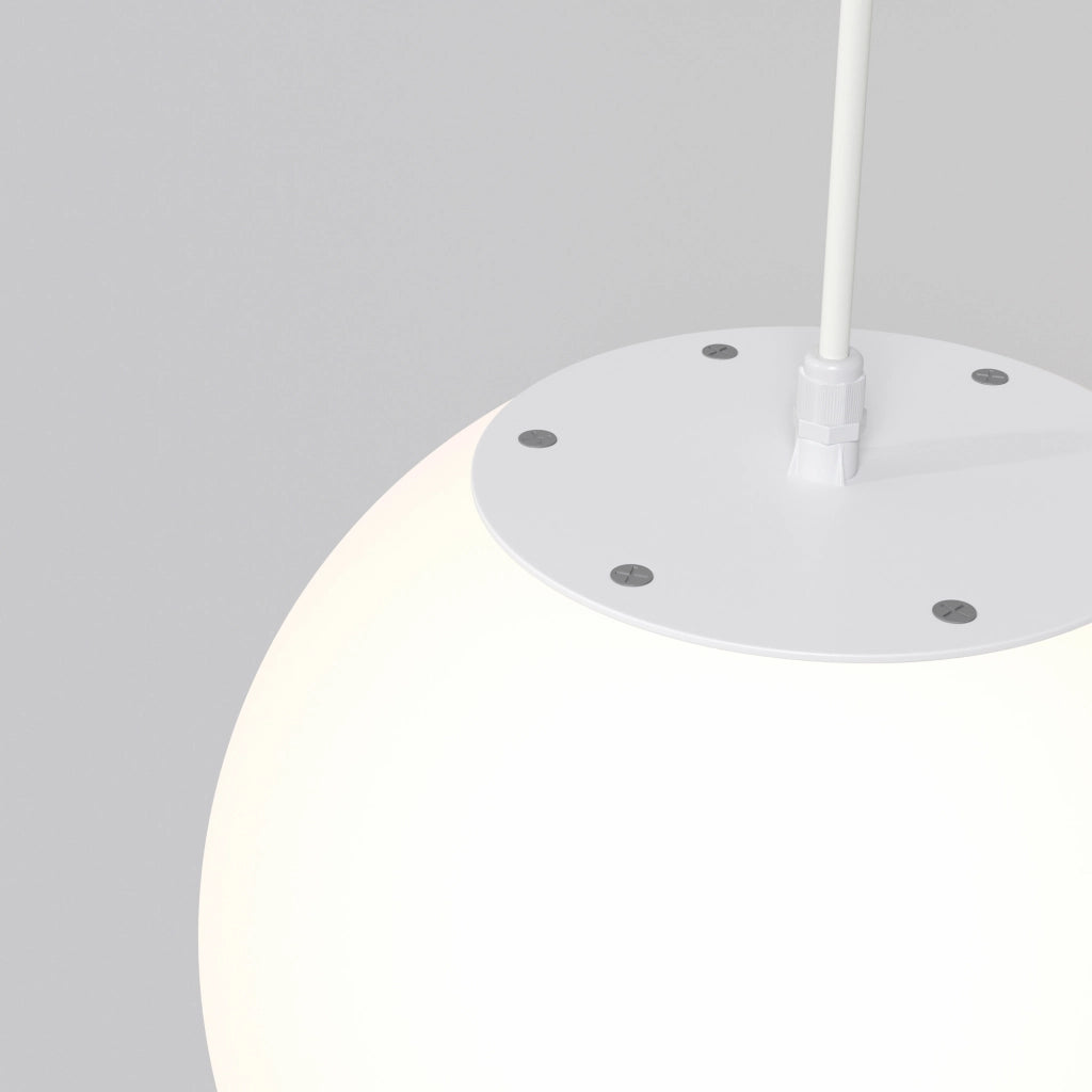 Maytoni Lampada a soffitto moderna Erda 1 luce E27 IP54 bianco plastica
