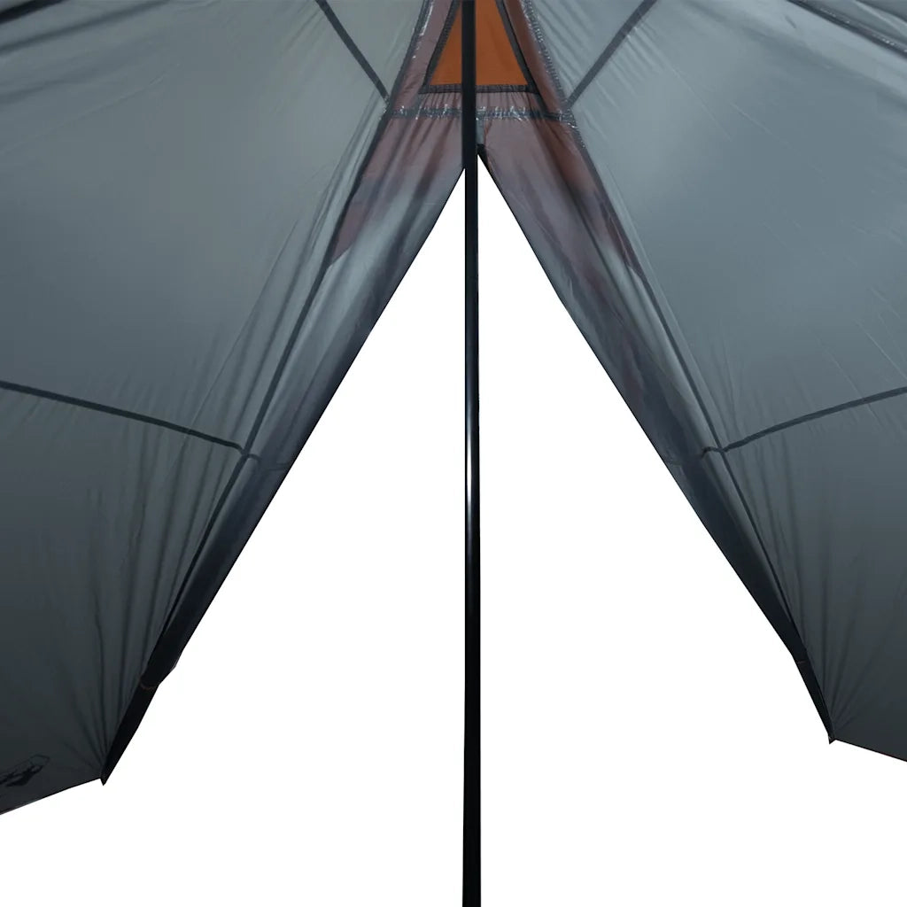 Tenda Familiare Tipi 7 Persone Grigia e Arancione Impermeabile 94712
